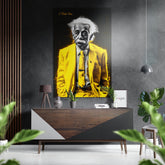 Einstein - I Told You Brushed Aluminum Dibond Wall Art.